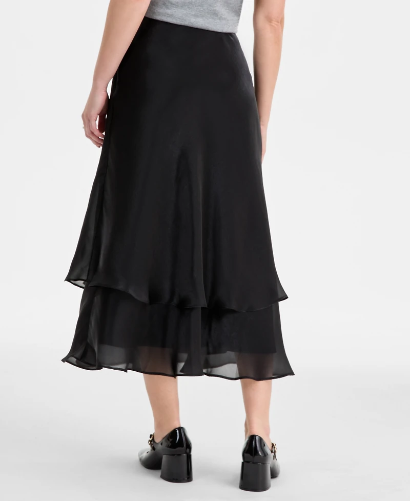 On 34th Women's Tiered Flounce Midi Skirt, Macy's Exclusive