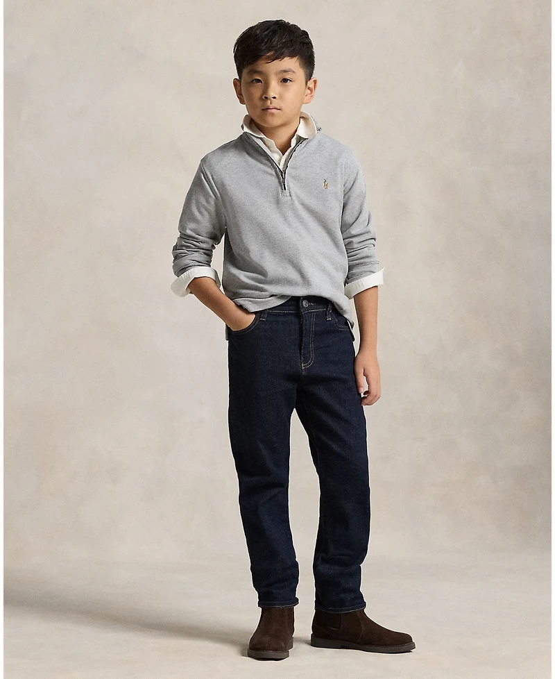 Polo Ralph Lauren Big Boys Cotton Interlock Quarter-Zip Pullover