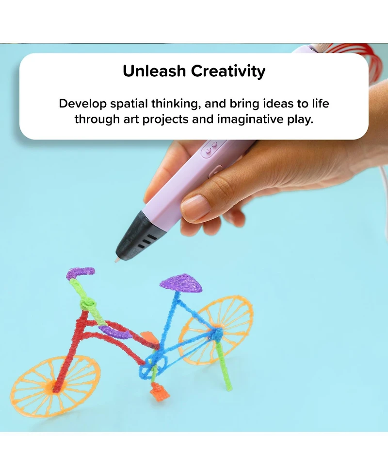 myFirst 3D Pen Artist - Printing Pen with 6 Pcl Filament Colors, Stencil Book, Charger
