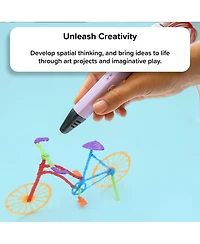myFirst 3D Pen Artist - Printing Pen with 6 Pcl Filament Colors, Stencil Book, Charger