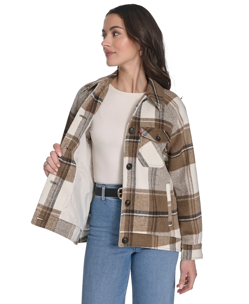 Levi's Women's Wool Blend Shirt Jacket