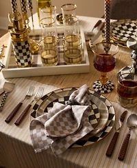 Mackenzie Childs Tartan Mocha Collection