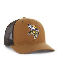 '47 Brand x Carhartt Men's Brown Minnesota Vikings Trucker Adjustable Hat