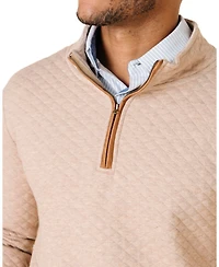 Hope & Henry Men's Quilted Half Zip Pullover