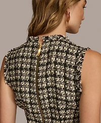Donna Karan New York Women's Tweed Sleeveless Dress