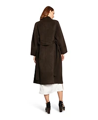 Belle & Bloom Women's Big Girl Belted Wool Blend Coat