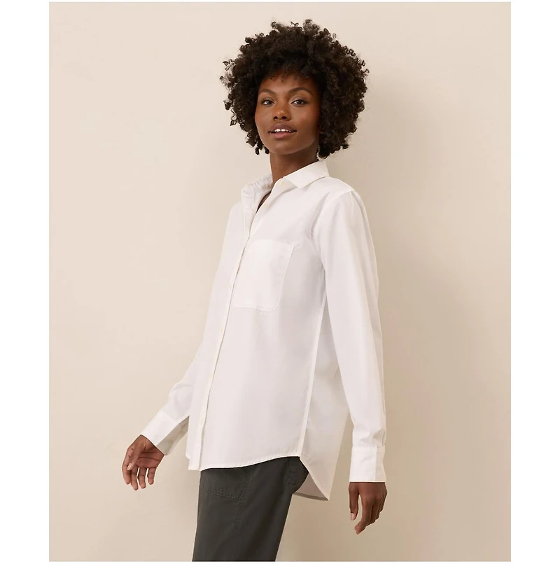 Pact Women's Organic Cotton All Day Poplin Classic Shirt