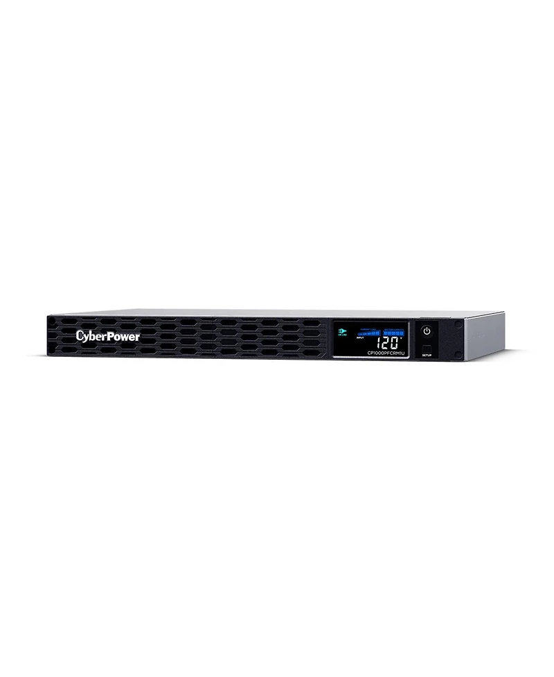 CyberPower CP1000PFCRM1U 1000VA/600W PFC Sinewave Lcd Rackmount Ups System, Black