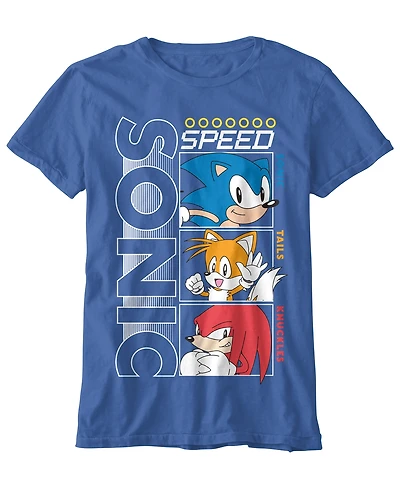Sonic Big Boys Team Speed Short Sleeve T-Shirt