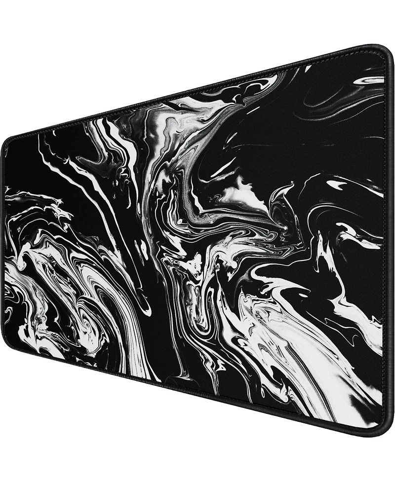 memzuoix Large Extended Gaming Mouse Pad with Stitched Edges, (31.5X15.7In) Durable Non-Slip Natural Rubber Base, Waterproof Mat for Gamer/Desktop/Off