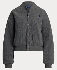 Polo Ralph Lauren Women's Cable Bomber Jacket