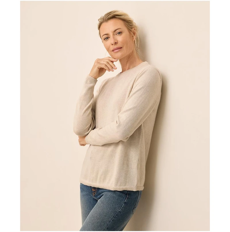 Pact Organic Cotton Classic Fine Knit Crew Sweater