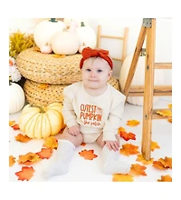 Sweet Wink Baby Girl and Boy Cutest Pumpkin The Patch Long Sleeve Romper