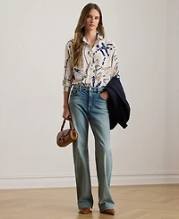 Lauren Ralph Women's Relaxed Fit Printed Shirt