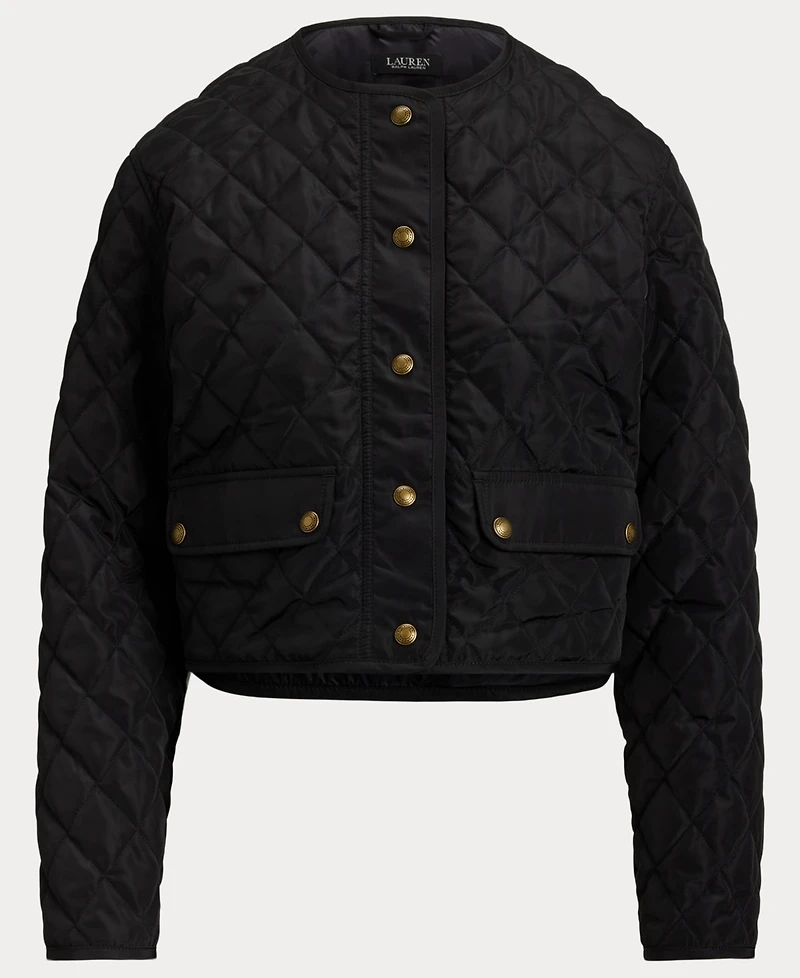 Lauren Ralph Women's Diamond Cropped Quilted Jacket