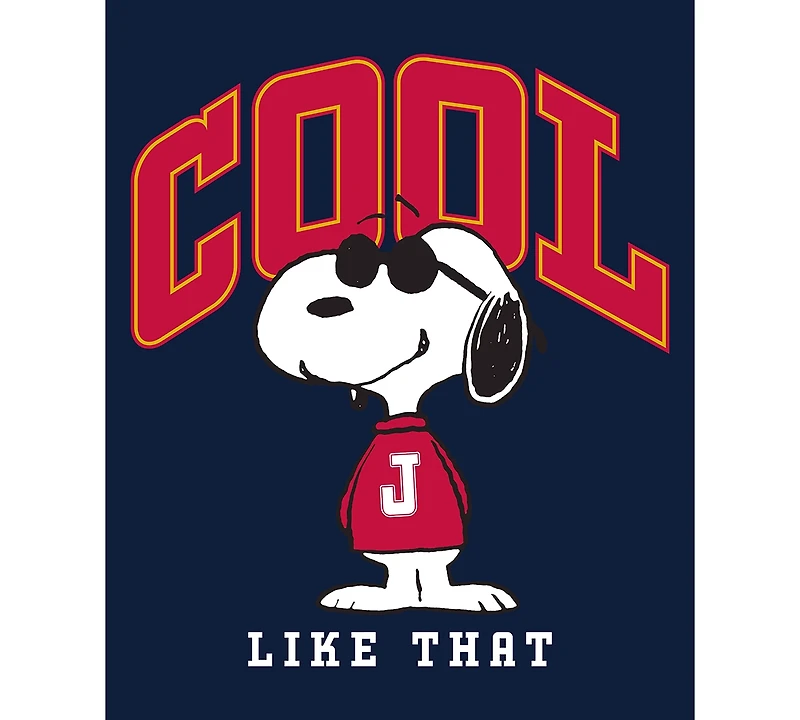 Hybrid Men's Joe Cool Like That Peanuts Long Sleeve Hoodie