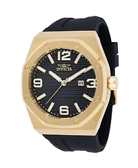 Invicta Men's 45776 Huracan Quartz 3 Hand Black Dial Watch