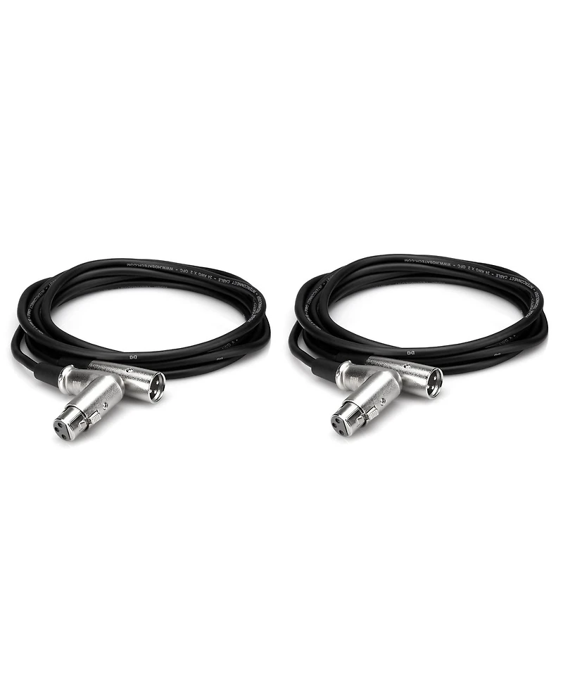 Hosa Technology Hosa Xff-101.5 Balanced Interconnect, Right-angle XLR3F to XLR3M, 1.5 ft