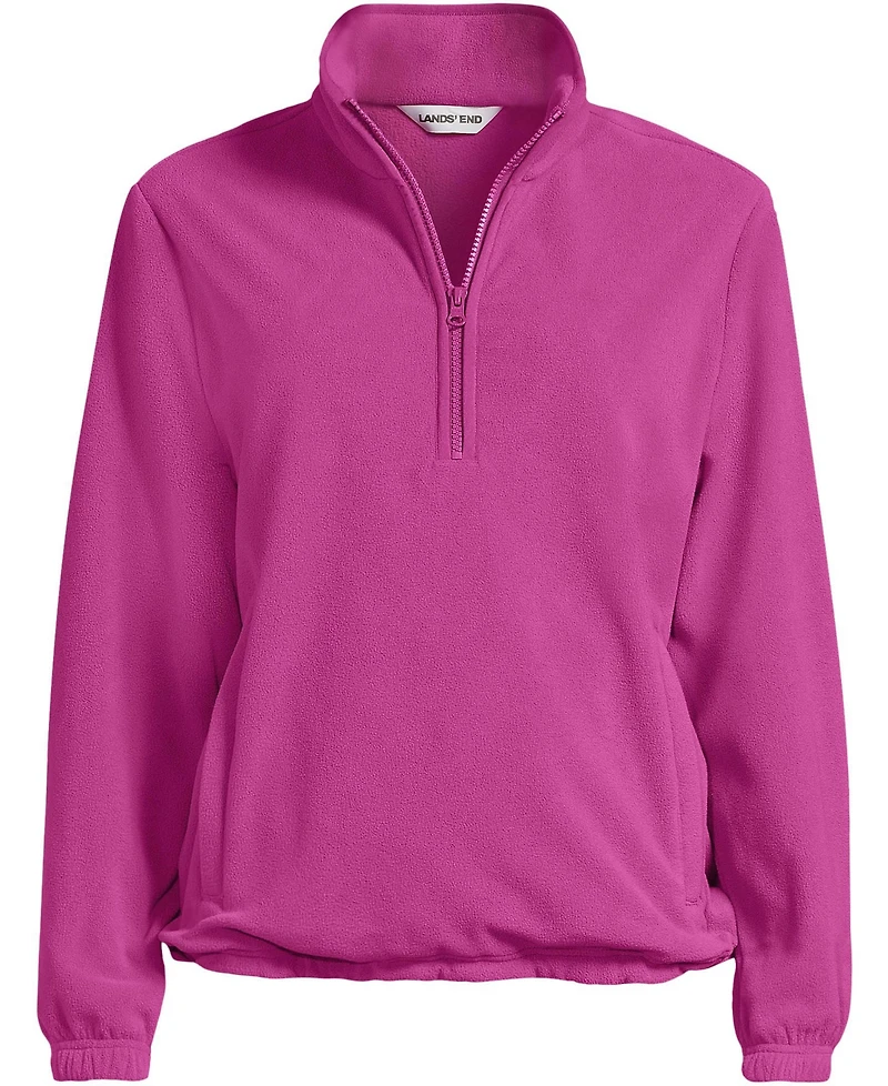 Lands' End Women's Anyweather RainDefense Fleece Quarter Zip Pullover