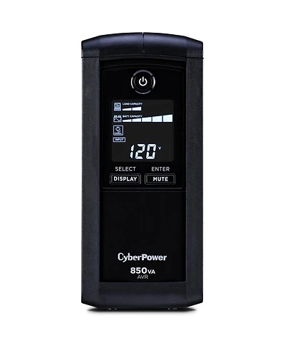 CyberPower CP850AVRLCD Intelligent Lcd Series Computer Battery Backup, 850VA / 510W Ups, 9 Outlets / Usb & Serial Ports