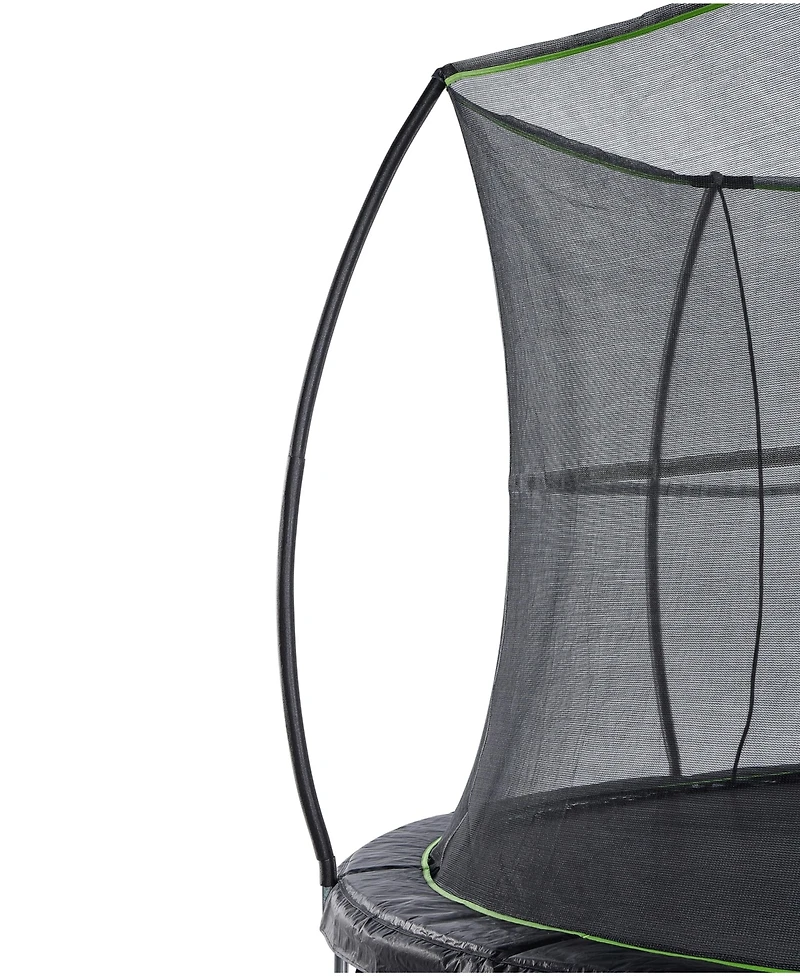 JumpKing 14' Round Trampoline with Safety Enclosure & Ladder Included – Black/Lime Green