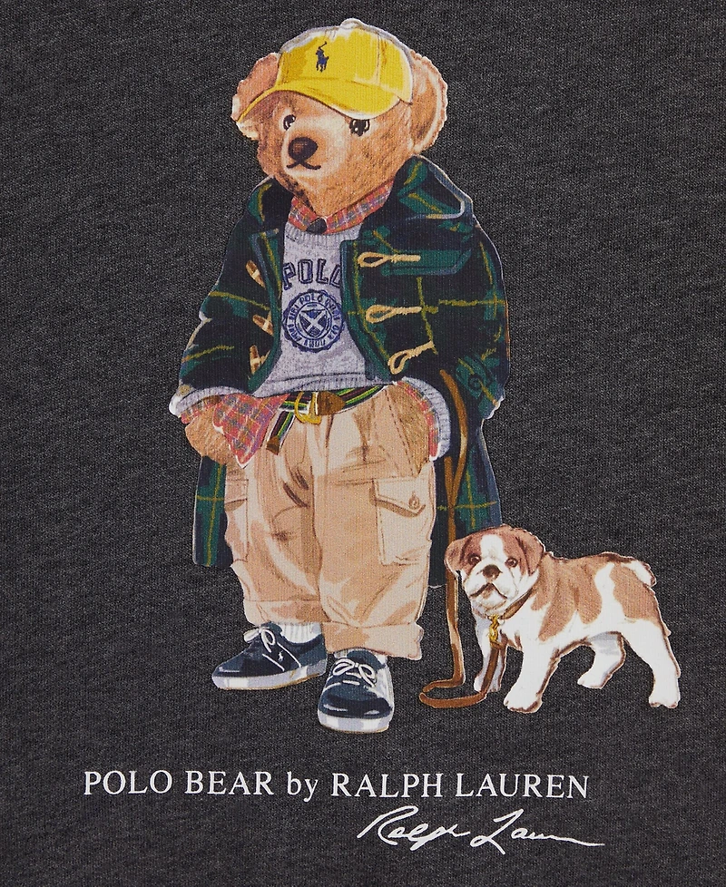 Polo Ralph Lauren Toddler and Little Boys Bear Heathered Fleece Sweatshirt