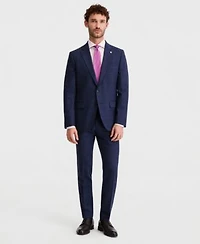 Ted By Ted Baker Mens Modern Fit Blue Brown Suit Separates