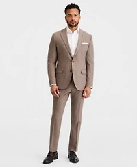 Ted By Ted Baker Mens Modern Fit Tan Suit Separates