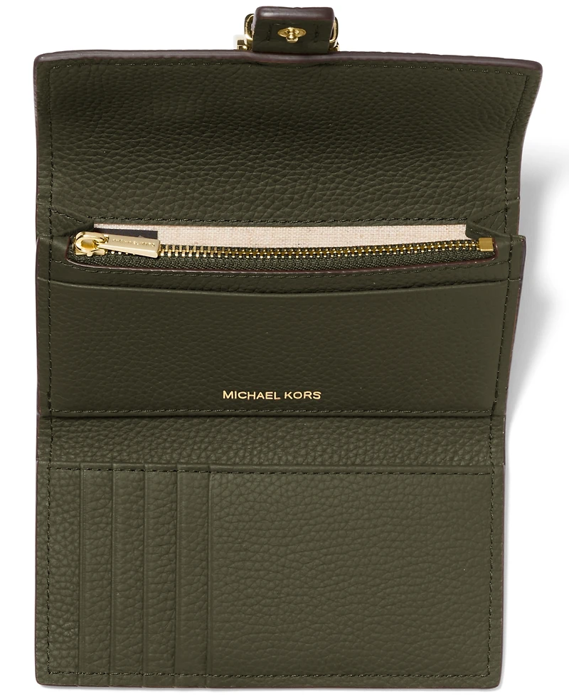 Michael Kors Nolita Flap Trifold Leather Wallet