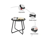 Decksplore Outdoor detachable iron sheet coffee table