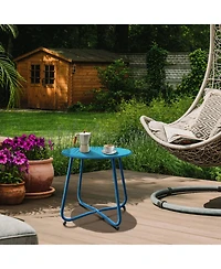 Decksplore Outdoor detachable iron sheet coffee table