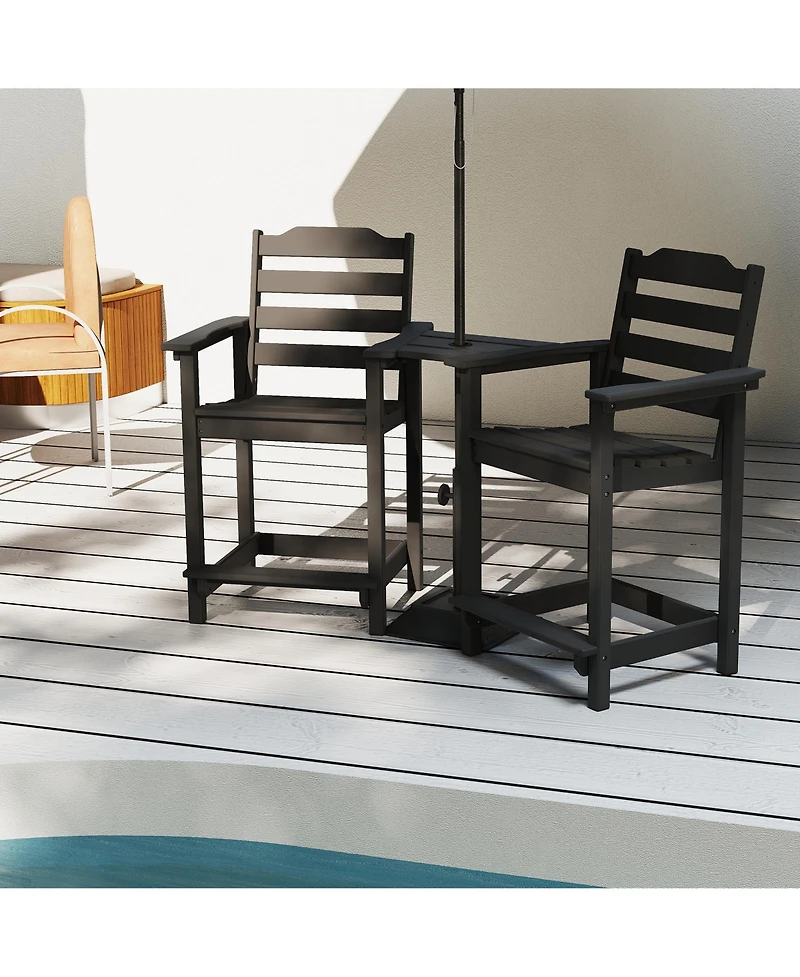 Decksplore A set of 2 economical bar stools (including the table board)