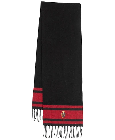 Polo Ralph Lauren Men's Woven Holiday Bear Scarf