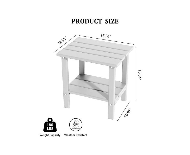 Decksplore Double-layer coffee table made of Hdpe