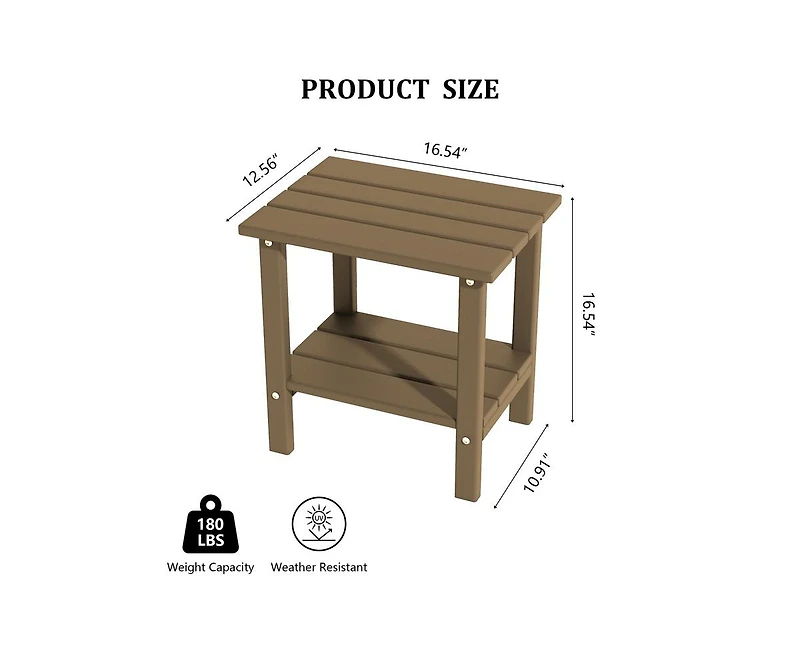 Decksplore Double-layer coffee table made of Hdpe
