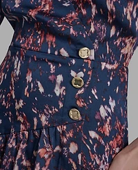 Bcbg Women's V-Neck Floral Shift Dress