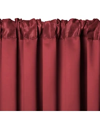 Elrene Home Fashions Antonia Damask Print Waterfall Tassel Window Valance
