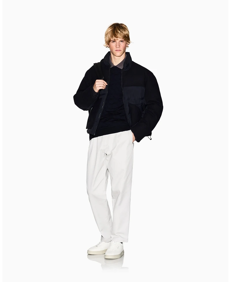 A|X Armani Exchange Men's Cozy Lab Tonal Crewneck Sweater