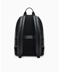 A|X Armani Exchange Men's Pebbled Faux-Leather Buckle Backpack