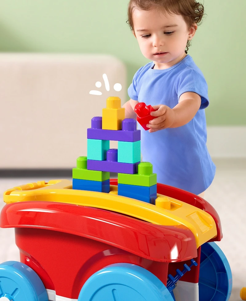 Mega Bloks First Builders Block Scooping Wagon, 21 Pieces