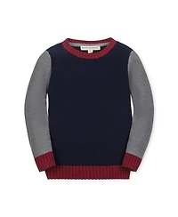 Hope & Henry Little and Big Boys' Organic Long Sleeve Crewneck Pullover Sweater