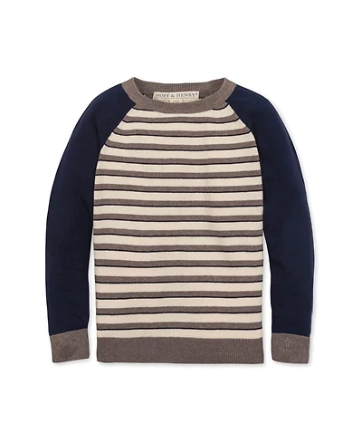 Hope & Henry Little and Big Boys' Organic Long Sleeve Raglan Sweater