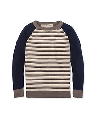 Hope & Henry Little and Big Boys' Organic Long Sleeve Raglan Sweater