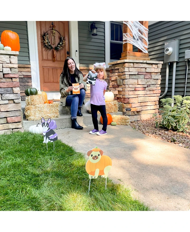 Big Dot of Happiness Halloween Pets - Assorted Birthday Party Goodie Boxes