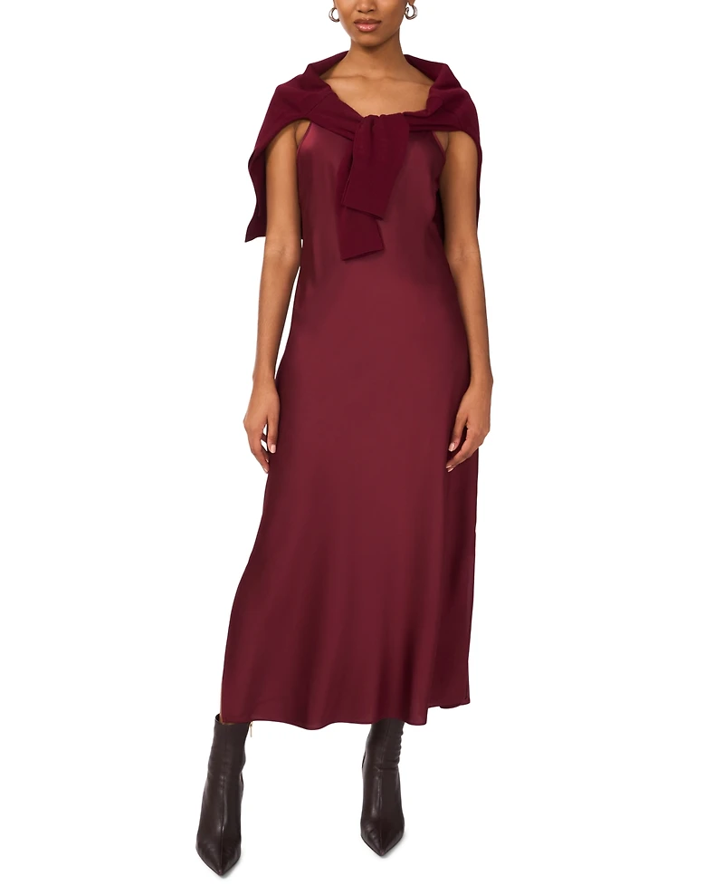 Msk Petite Sleeveless Sweater Maxi Dress