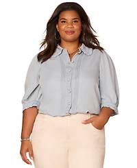 Democracy Plus Elbow-Sleeve Top