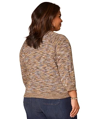 Democracy Plus Blouson Round-Neck Sweater
