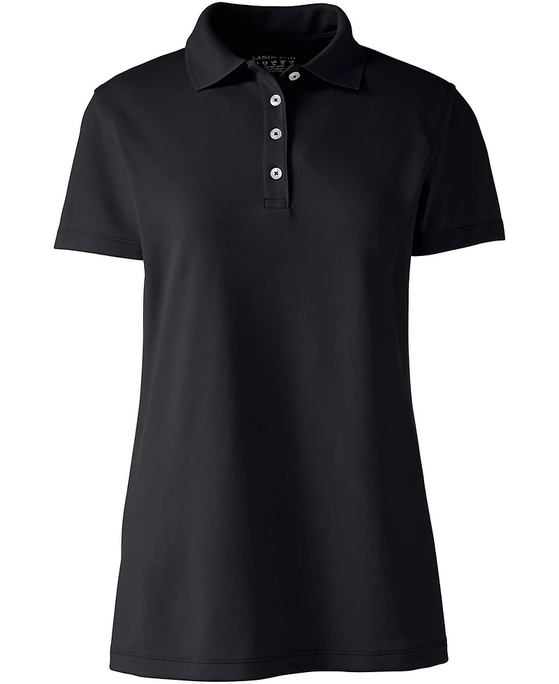 Lands' End Women's Short Sleeve Polyester Polo Shirt