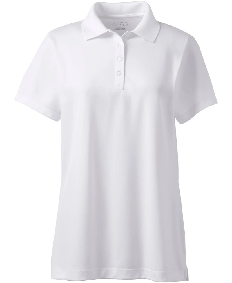 Lands' End Women's Short Sleeve Polyester Polo Shirt