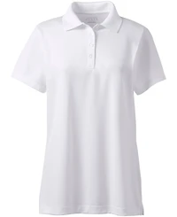 Lands' End Women's Short Sleeve Polyester Polo Shirt